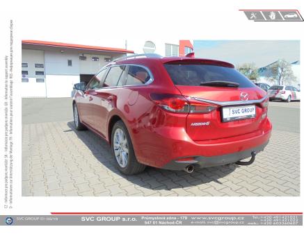 Tažné zařízení Mazda 6 11/2012->, Kombi