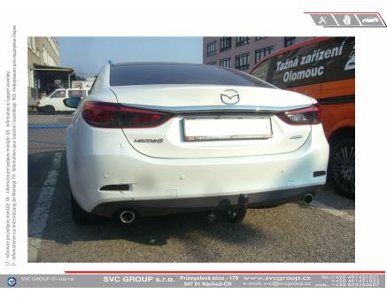 Tažné zařízení Mazda 6 11/2012->, Kombi