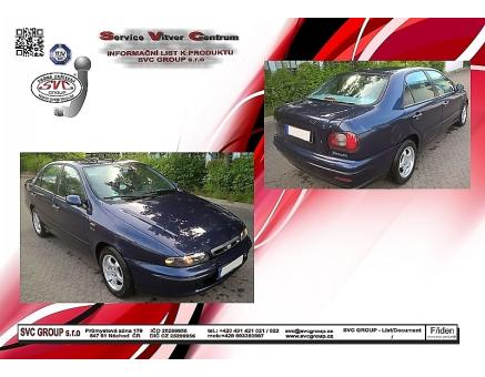 Tažné zařízení Fiat Marea 1996->2002, Sedan
