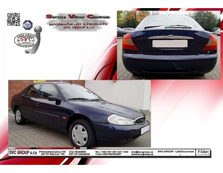 Tažné zařízení Ford Mondeo 09/1996->10/2000, Hatchback