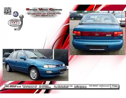 Tažné zařízení Kia Sephia 01/1996->12/1998, Hatchback