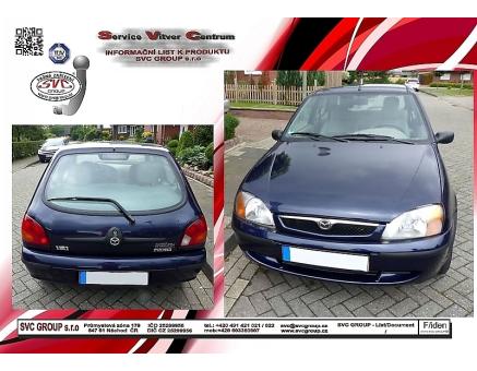 Tažné zařízení Mazda 121 02/1996->2003, Hatchback