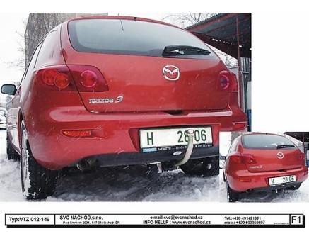 Tažné zařízení Mazda 3 10/2003->09/2009, Hatchback