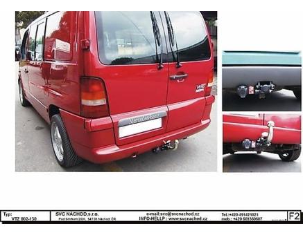 Tažné zařízení Mercedes VITO + VIANO 07/2000->09/2003, serie V-klase