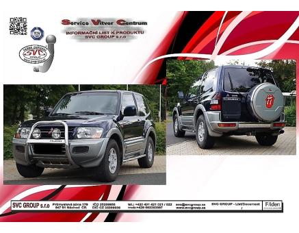 Tažné zařízení Mitsubishi Pajero 03/2000->11/2006, SWB 3-dveří