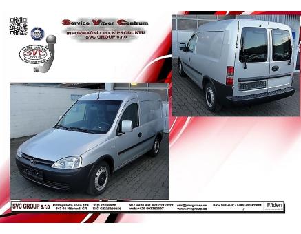 Tažné zařízení Opel Combo 9/2001->12/2012, Standardní