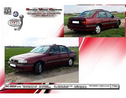 Tažné zařízení Opel Vectra ->9/1995, A - Sedan