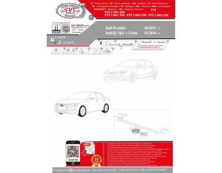 Tažné zařízení Audi Q2 01/2016->12/2018, GAB