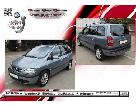 Tažné zařízení Opel Zafira / Tourer 1998->06/2005