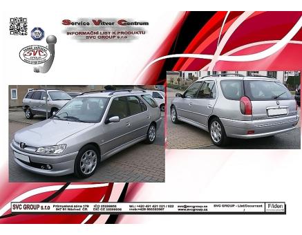 Tažné zařízení Peugeot 306 1997->2002, Kombi