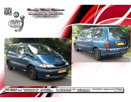 Tažné zařízení Renault Espace Grand 11/1996->12/2001, Typ III