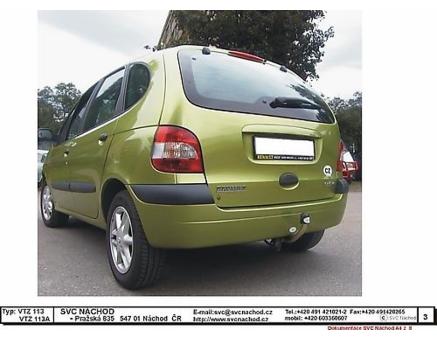 Tažné zařízení Renault Scenic 10/2000->05/2003