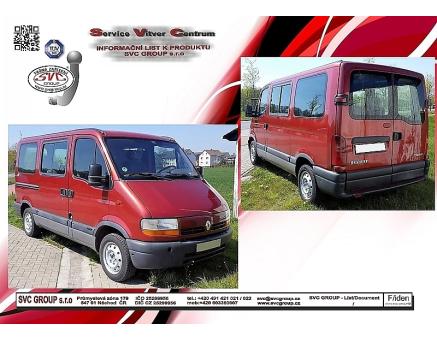 Tažné zařízení Renault Master 1998->04/2010, Dodávka/Bus