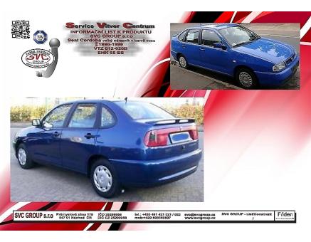 Tažné zařízení Seat Cordoba 02/1996->08/1999, Sedan