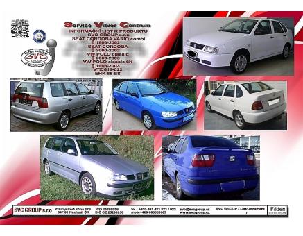 Tažné zařízení Seat Cordoba 09/1996->12/2002, Sedan