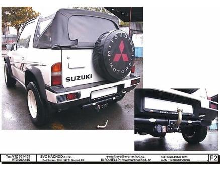 Tažné zařízení Suzuki Vitara 1988->12/2005, 3 Dveřové provedení