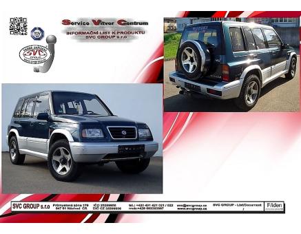 Tažné zařízení Suzuki Vitara 01/1998->8/2005, 5 Dveřové provedení