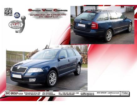 Tažné zařízení Škoda Octavia 02/2004->06/2008, Combi