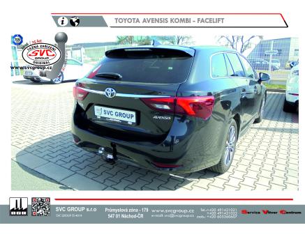 Tažné zařízení Toyota Avensis 02/2009->12/2018, Kombi