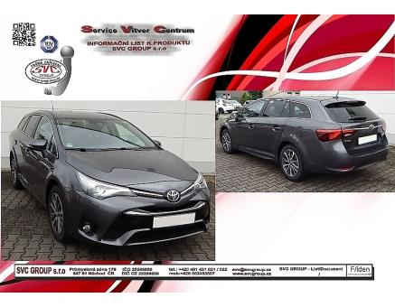 Tažné zařízení Toyota Avensis 02/2009->12/2018, Kombi