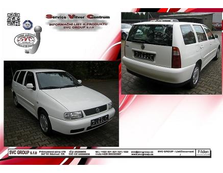 Tažné zařízení VOLKSWAGEN Polo 01/1996->12/2003, Kombi