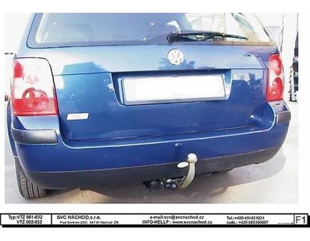 Tažné zařízení VOLKSWAGEN Passat 08/1996->10/2000, Variant / Kombi