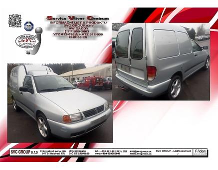 Tažné zařízení VOLKSWAGEN Caddy 11/1995->12/2003