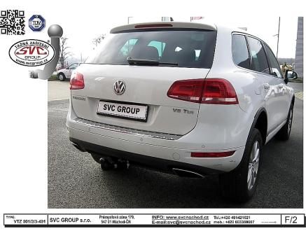 Tažné zařízení VOLKSWAGEN Touareg 01/2002->05/2010