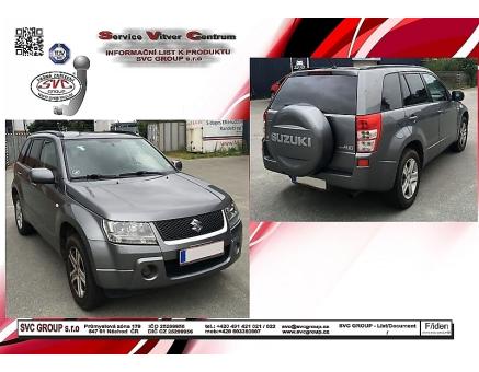 Tažné zařízení Suzuki Vitara Grand 09/2005->01/2015, 5 Dveřové provedení