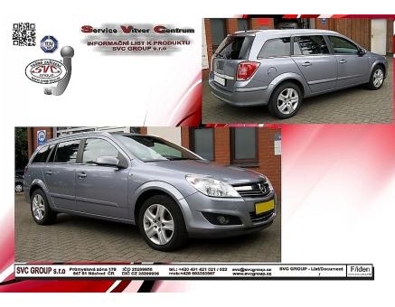Tažné zařízení Opel Astra 8/2004->12/2012, H - Kombi
