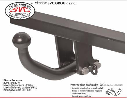 Tažné zařízení Škoda Roomster 2006->05/2010