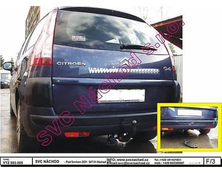 Tažné zařízení Citroën C4 Grand Picasso 01/2006->09/2013