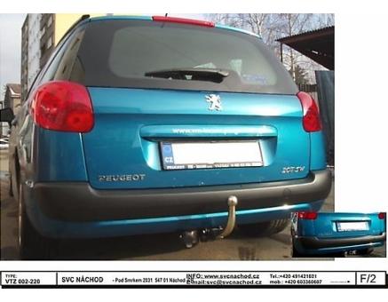 Tažné zařízení Peugeot 207 01/2007->12/2012, Kombi + Outdoor