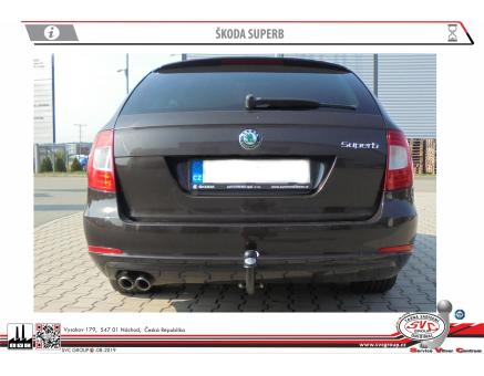 Tažné zařízení Škoda Superb 01/2010->07/2015, Combi