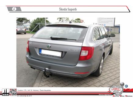 Tažné zařízení Škoda Superb 01/2010->07/2015, Combi