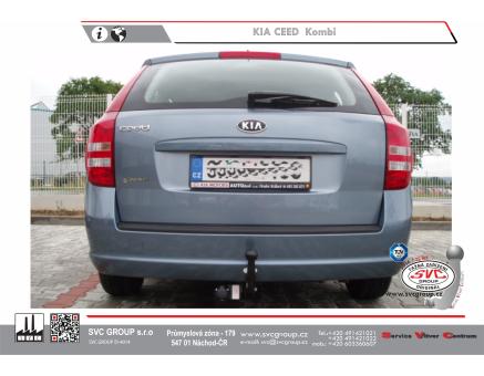 Tažné zařízení Kia Ceed 10/2009->08/2012, Kombi