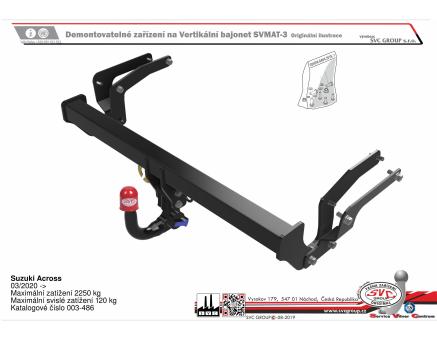 Tažné zařízení Suzuki Across 03/2020->