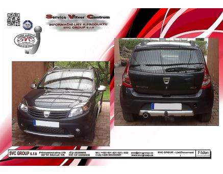 Tažné zařízení Dacia Sandero 06/2008->09/2012