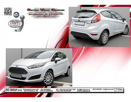 Tažné zařízení Ford Fiesta 10/2008->11/2012, Hatchback