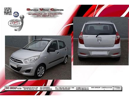 Tažné zařízení Hyundai i10 01/2008->06/2015