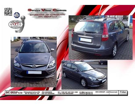 Tažné zařízení Hyundai i30 10/2007->06/2012, Kombi