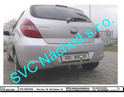 Tažné zařízení Hyundai i20 06/2012->01/2015