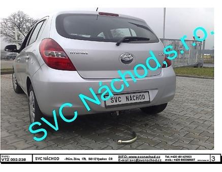 Tažné zařízení Hyundai i20 06/2012->01/2015