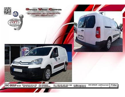 Tažné zařízení Citroën Berlingo 04/2008->10/2011, L-2 Prodloužené (XL)