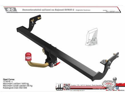 Tažné zařízení Opel Corsa 11/2019->