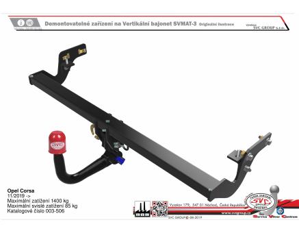 Tažné zařízení Opel Corsa 11/2019->