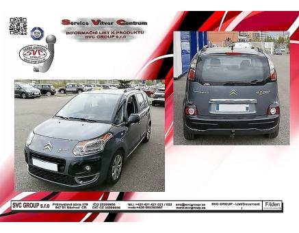 Tažné zařízení Citroën C3 Piccasso 01/2009->