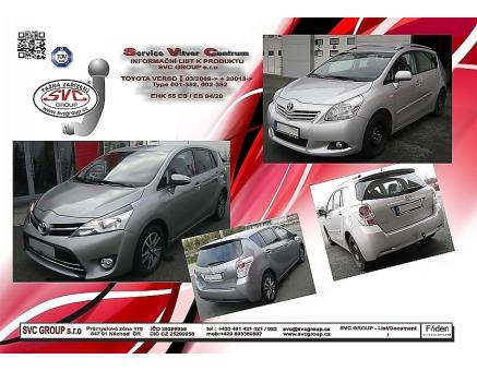 Tažné zařízení Toyota Verso 03/2009->