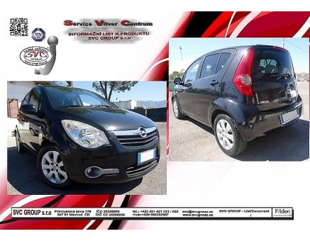 Tažné zařízení Opel Agila 4/2008->