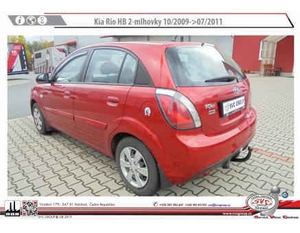 Tažné zařízení Kia Rio 10/2009->07/2011, Hatchback